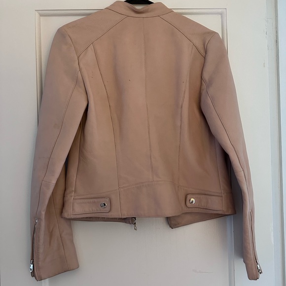 Cole Haan Quilted Leather Lambskin Moto Jacket (XS) - Picture 4 of 4